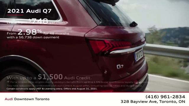 Monthly Offers at Audi Downtown Toronto - August 2021 смотреть онлайн
