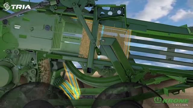 KRONE BiG Pack анімаційне відео роботи прес-підбирача смотреть онлайн