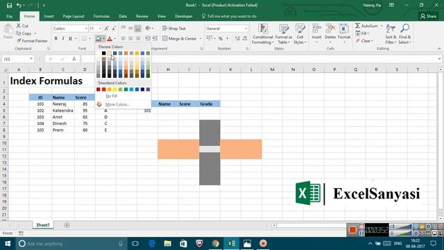 How to use Index Formula In Advance Excel On ExcelSanyasi смотреть онлайн