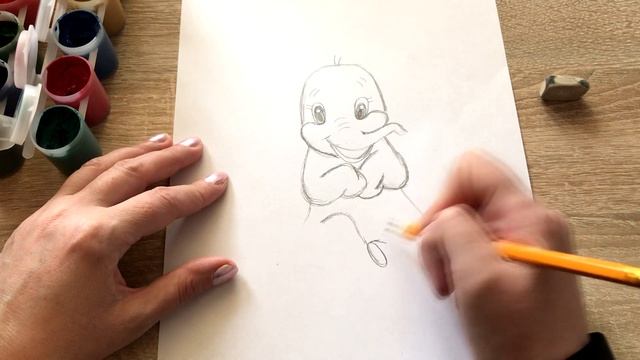 Как Нарисовать слоненка Дамбо из мультика / How to Draw Dumbo смотреть онлайн