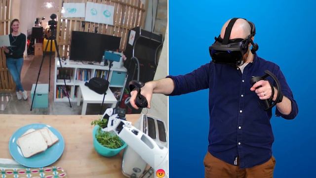 I Remotely Control A ROBOT Using Virtual Reality смотреть онлайн