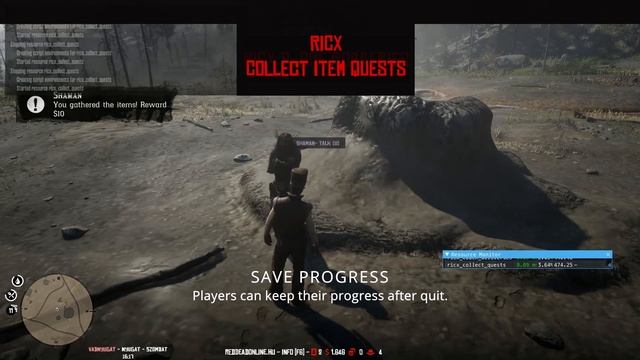 RedM Script - Collect Item Quests - RedEMRP Addon + MySql save - RDR2 Red Dead Redemption Script смотреть онлайн