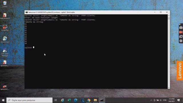 APRENDA SQLITE! - FUNÇÕES IMPORTANTES 1 (#10) смотреть онлайн