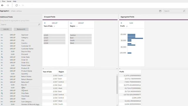 Tableau Prep drag and drop groups смотреть онлайн