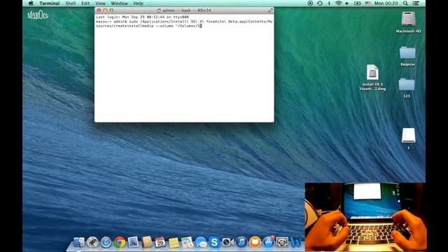 Мак Ось - lesson#6 Создаем Загрузочную Флешку с Mac OS X Yosemite смотреть онлайн