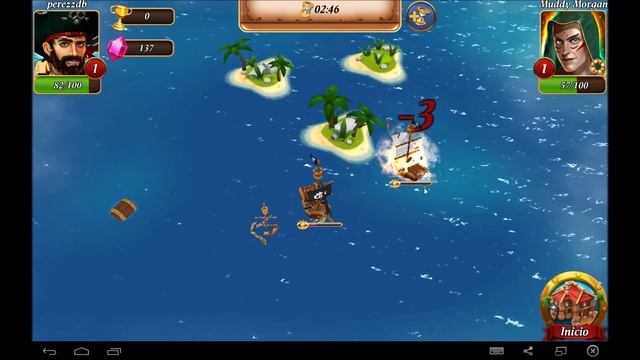 Pirate Battles Corsairs bay android game first look gameplay español смотреть онлайн