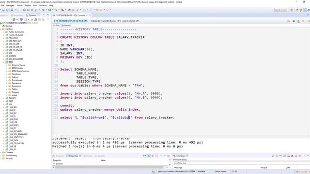 HANA History Table смотреть онлайн