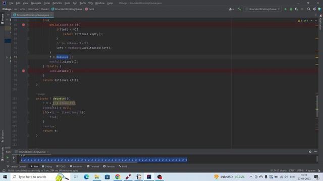 Bounded blocking queue implementation in java смотреть онлайн