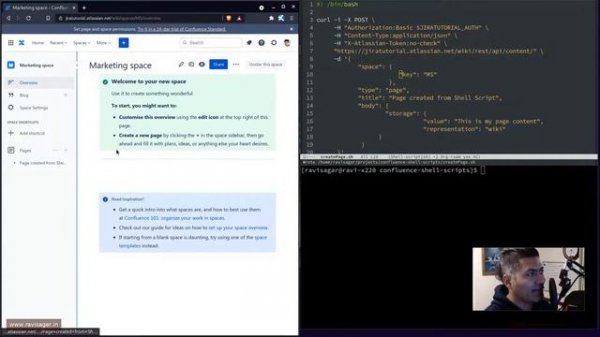 Confluence REST API - Create a page