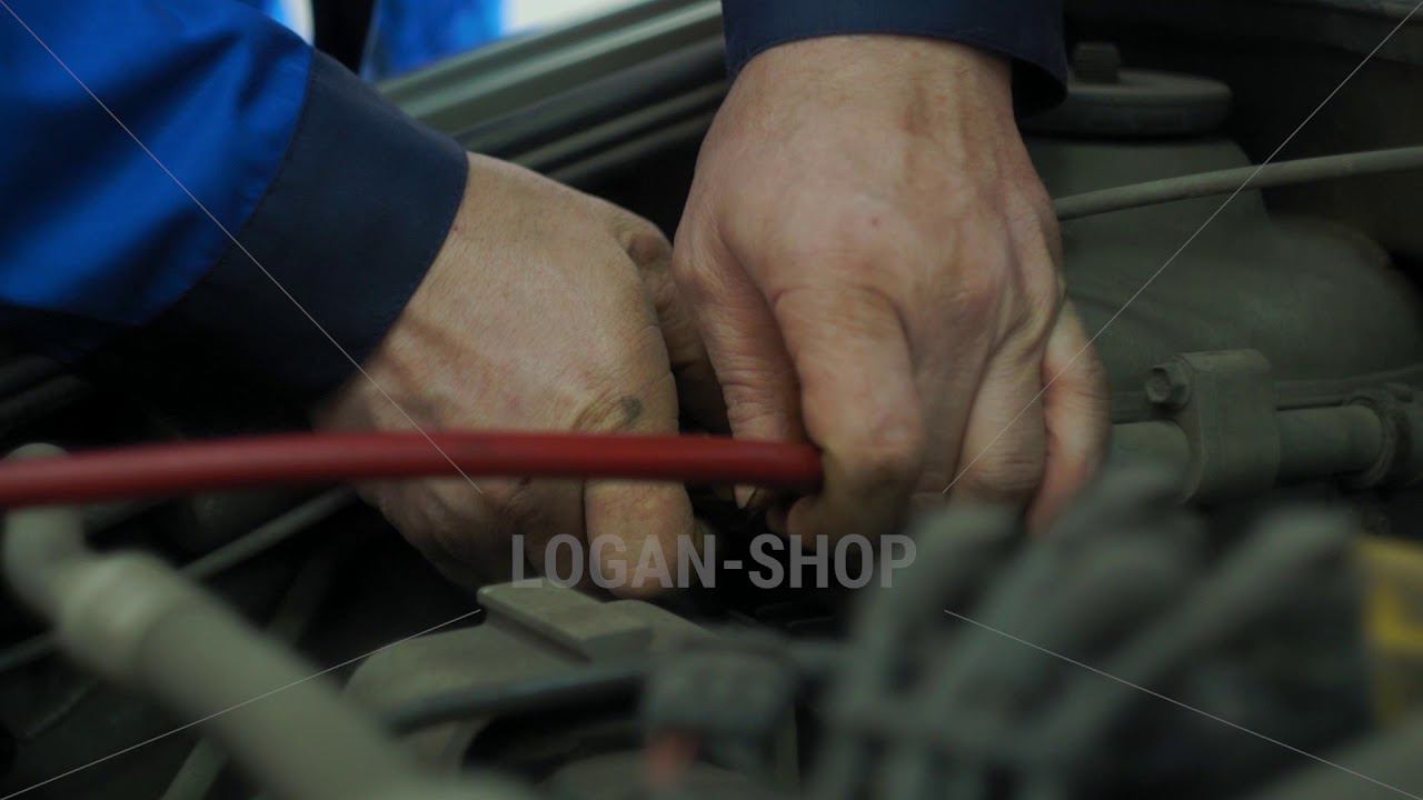 Renault Logan - заправка кондиционера смотреть онлайн