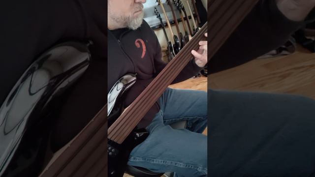 Instrumental "thing" on a Harley Benton B-550FL 5 string fretless bass смотреть онлайн