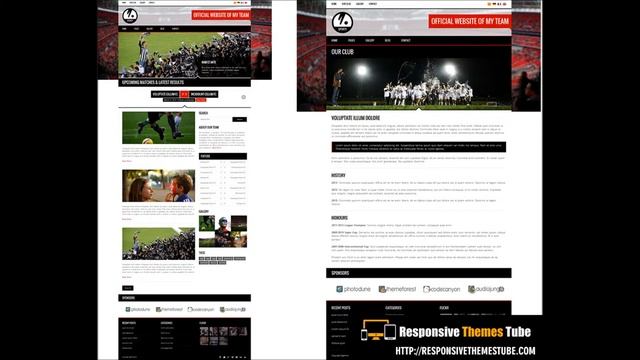 SPORTY Responsive WordPress Theme for Sport Clubs смотреть онлайн