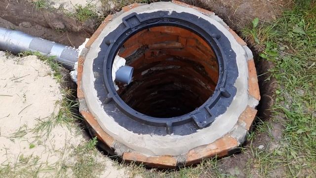Выгребная яма / септик своими руками из кирпича. Часть 2 смотреть онлайн