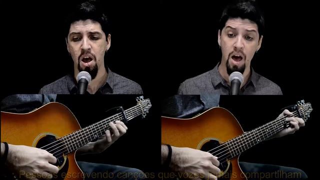 |Acoustic Cover| #1: The Sound Of Silence | Simon & Garfunkel Cover | Legendado | Marcelo Rotta | смотреть онлайн