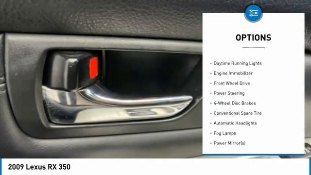 2009 Lexus RX 350 61202A смотреть онлайн