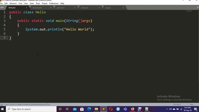 02. How to run java code in Sublime text editor смотреть онлайн
