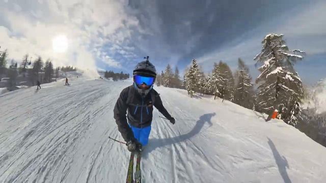 Insta360 X3 THE BEST CAMERA FOR SKIING!!! // Perfect day for skiing (Nassfeld, Austria) (4K) смотреть онлайн