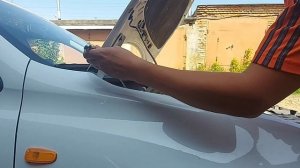 как выпрямить капот калина или гранта