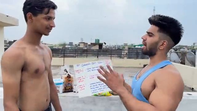 GYM DIET FOR WEIGHT GAIN| FULL DAY GAINING DIET & AB BNEGI BODY✅ смотреть онлайн