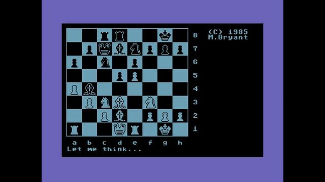 Colossus Chess 4.0 - C64 Commodore 64 game playthrough with commentary смотреть онлайн