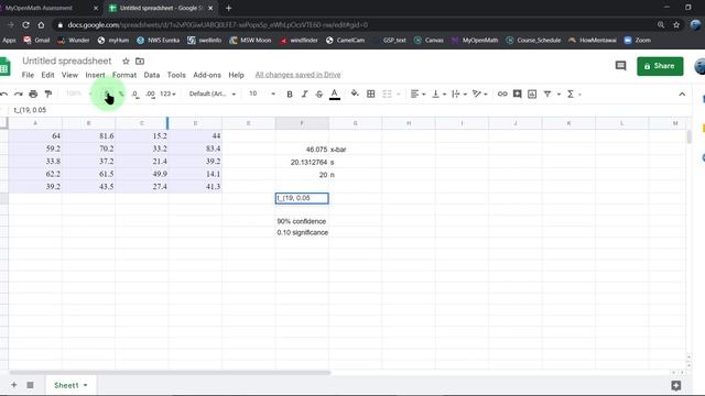 HW Example: Confidence Interval of the Mean (with Google Sheets or Excel) смотреть онлайн