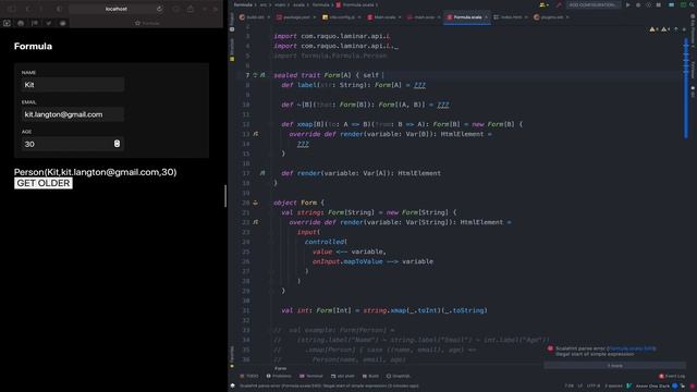 Deriving the Frontend — Form Combinator Fun with Scala.js смотреть онлайн
