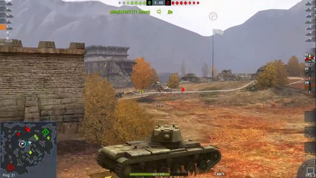 Бой КВ 1С в World of Tanks Blicz смотреть онлайн