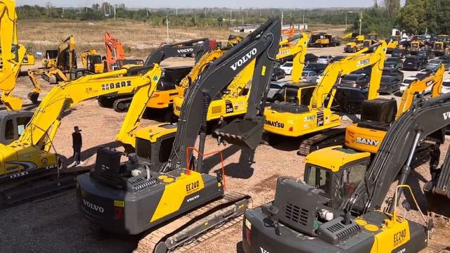 Used excavator Volvo EC240 for sale in China. Contact me if you want to buy the used excavators. смотреть онлайн