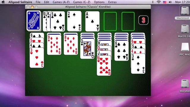 Apple Mac Longplay - Allgood Solitaire - "Classic" Klondike смотреть онлайн