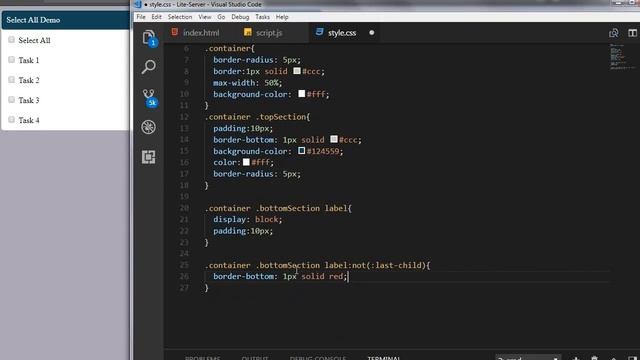 html css javascript - SelectAll checkbox jquery Tutorial смотреть онлайн