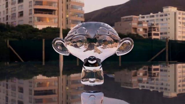 Blender 2.81 AI Denoiser Node | 1 Sample Cycles Glass Suzanne | 8K Animation смотреть онлайн