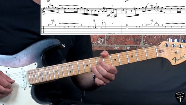 Stevie Ray Vaughan - "Texas Flood" (Part 1) - Blues Guitar Lesson (w/Tabs) смотреть онлайн
