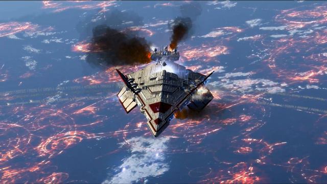 MC75 Star Cruiser vs Victory-class Star Destroyer - Star Wars: Empire At War Remake NPC Battle смотреть онлайн