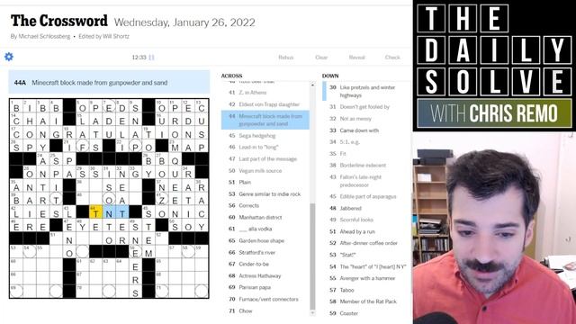 I Ruined My Crossword Solve! - 26 January 2022 New York Times Crossword смотреть онлайн