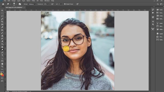 How to lighten facial skin with Dodge tool in Photoshop? - YouTube смотреть онлайн