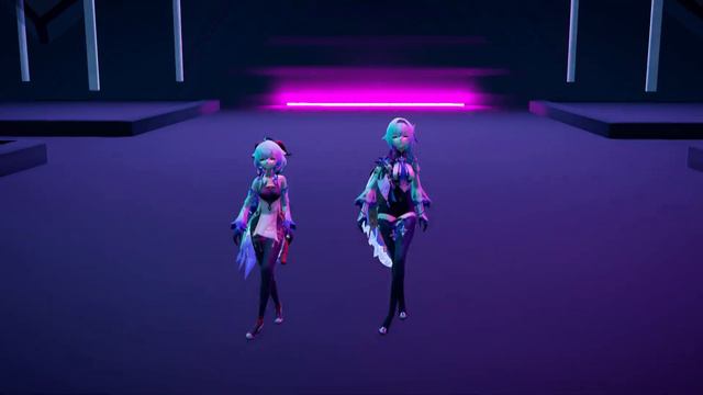 HELLOVENUS 헬로비너스 - 위글위글 Wiggle Wiggle | Genshin Impact MMD | Eula & Ganyu смотреть онлайн