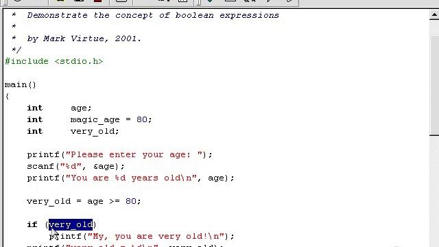 Boolean Expressions in 'C' Programming language смотреть онлайн