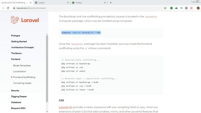 Default Laravel Installation Auth File with Node.Js Npm Install смотреть онлайн