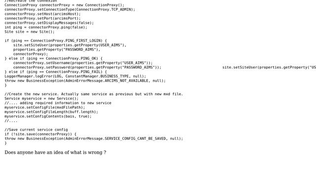 GIS: Update Service config file with ArcIms java connector смотреть онлайн
