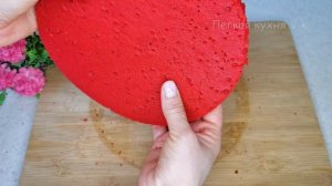 Торт Красный Бархат. Шикарный и Очень Вкусный. Red Velvet Без Духовки! Красный Бархат на СКОВОРОДЕ