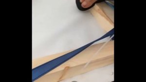 Монтаж баннера на деревянную конструкцию