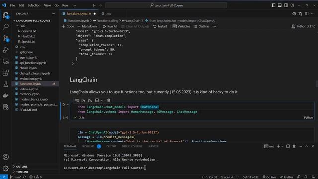 LangChain + OpenAI Function Calling - Create powerful chains with tools and functions смотреть онлайн