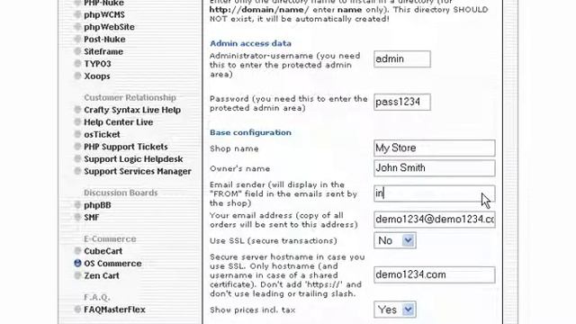 Install OSCommerce using Fantastico смотреть онлайн