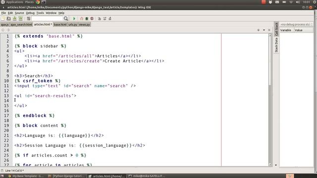 Python Django tutorial 15 - Ajax search feature смотреть онлайн