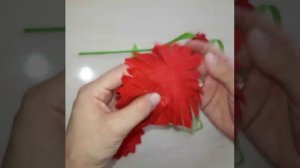 Гвоздика из фетра своими руками. Қалампыр. Фетрдан гүл жасау