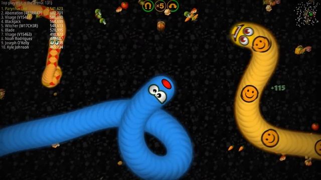Worms Zone © Noobie vs Grand Master Bots Best Action Troll Top 1 Slither Snake io Online Games 2020 смотреть онлайн