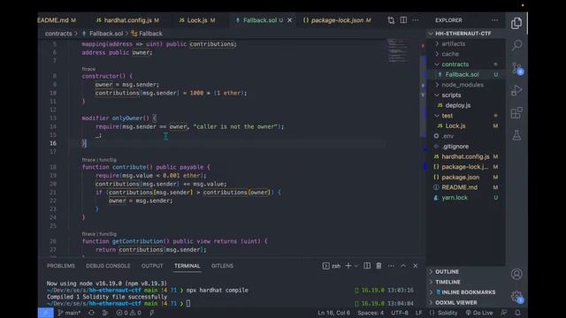 Study Sesh: Ethernaut with Hardhat levels 00 & 01 смотреть онлайн