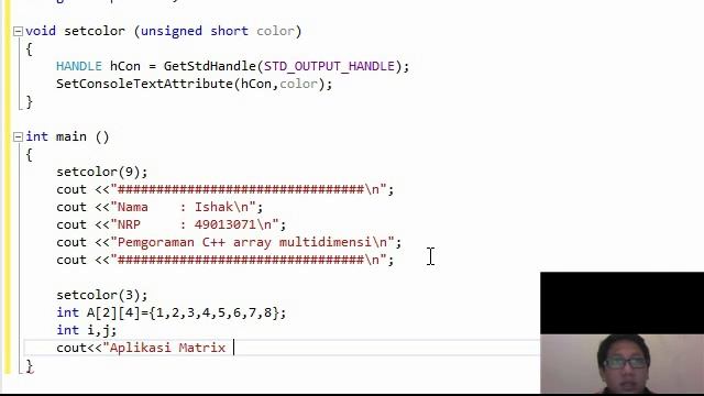 Modul 8 Array Multi Dimensi pada pemograman C++ смотреть онлайн