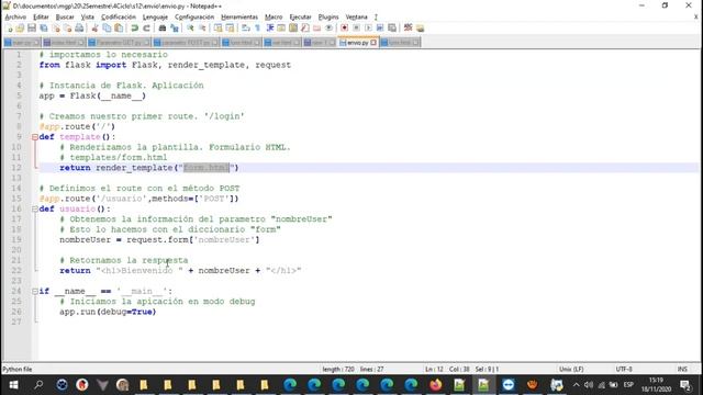 Python con Flask Envio de datos desde formularios HTML смотреть онлайн