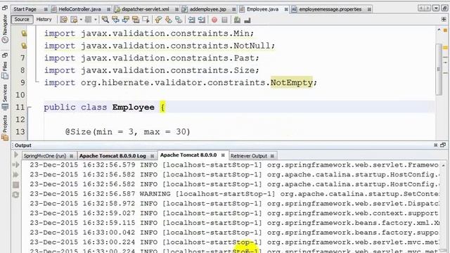 Spring Web MVC Class Lecture(Form Validation) -10 смотреть онлайн